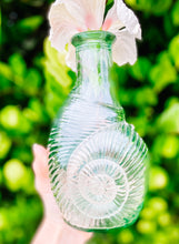 Load image into Gallery viewer, Vintage green glass Shell Vase
