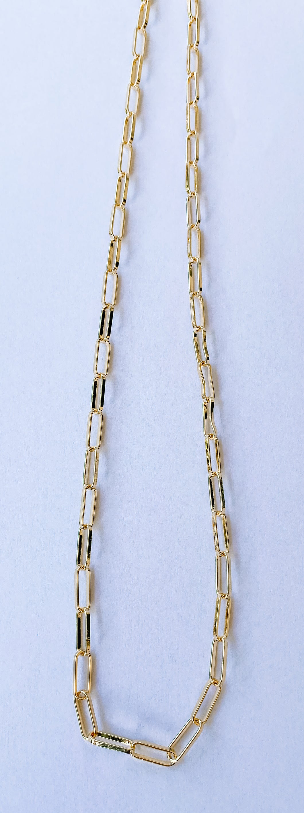 Paperclip chain bracelet