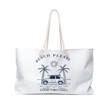 Load image into Gallery viewer, Beach Please Weekender Tote
