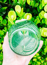 Load image into Gallery viewer, Vintage green glass Shell Vase
